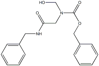 N-Benzyl-2-[hydroxymethyl(benzyloxycarbonyl)amino]acetamide Structure