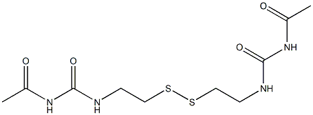 1,1'-[Dithiobis(2,1-ethanediyl)]bis(3-acetylurea) Structure