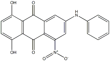 2-Anilino-5,8-dihydroxy-4-nitroanthraquinone,,结构式