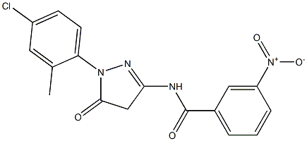 1-(4-Chloro-2-methylphenyl)-3-(3-nitrobenzoylamino)-5(4H)-pyrazolone