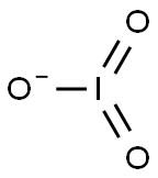 Iodic acid anion,,结构式