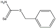 [(Aminoselenocarbonyl)thiomethyl]benzene Structure