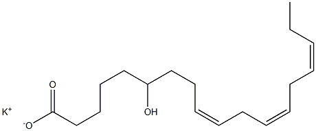 6-ヒドロキシリノール酸カリウム 化学構造式