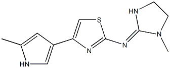 2-(1-Methylimidazolidin-2-ylidene)amino-4-(2-methyl-1H-pyrrol-4-yl)thiazole