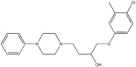 1-(4-Chloro-3-methylphenoxy)-4-[4-[phenyl]-1-piperazinyl]-2-butanol