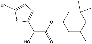 2-(5-Bromo-2-thienyl)glycolic acid 3,3,5-trimethylcyclohexyl ester 结构式