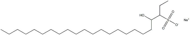 4-Hydroxytricosane-3-sulfonic acid sodium salt Struktur
