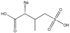 [R,(+)]-3-メチル-2-ソジオスルホ酪酸 化学構造式