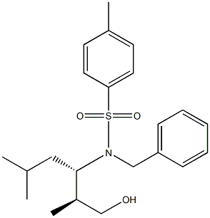 N-Benzyl-N-[(S)-1-[(S)-2-hydroxy-1-methylethyl]-3-methylbutyl]-4-methylbenzenesulfonamide Structure