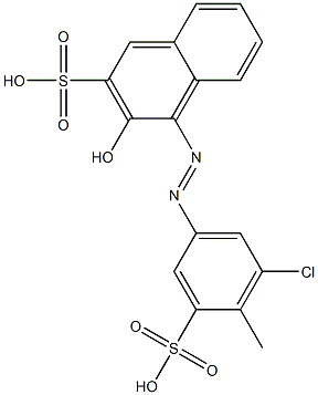 4-[(5-Chloro-4-methyl-3-sulfophenyl)azo]-3-hydroxy-2-naphthalenesulfonic acid