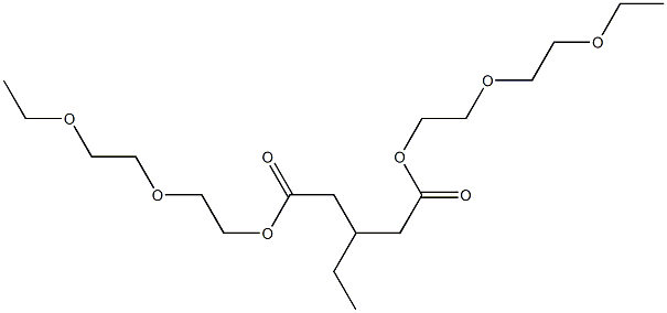 3-Ethylglutaric acid bis[2-(2-ethoxyethoxy)ethyl] ester Struktur