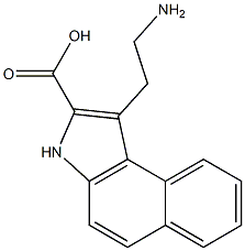 1-(2-Aminoethyl)-3H-benz[e]indole-2-carboxylic acid Structure