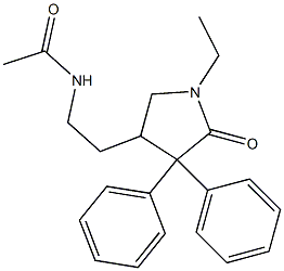 N-[2-(1-Ethyl-2-oxo-3,3-diphenyl-4-pyrrolidinyl)ethyl]acetamide