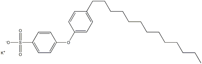 4-(4-Tridecylphenoxy)benzenesulfonic acid potassium salt,,结构式