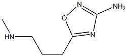 3-Amino-5-[3-(methylamino)propyl]-1,2,4-oxadiazole Struktur