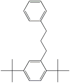 1-(2,5-Di-tert-butylphenyl)-3-phenylpropane Structure