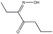 3-(ヒドロキシイミノ)ヘプタン-4-オン 化学構造式