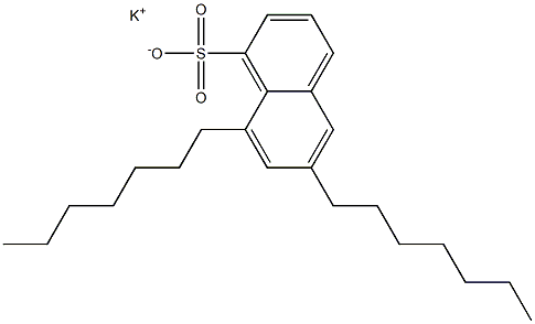 6,8-Diheptyl-1-naphthalenesulfonic acid potassium salt Structure