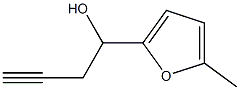 1-(5-メチルフラン-2-イル)-3-ブチン-1-オール 化学構造式