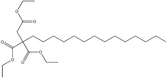 Hexadecane-1,2,2-tricarboxylic acid triethyl ester,,结构式