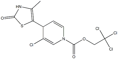 4-Methyl-5-[[1,4-dihydro-1-(2,2,2-trichloroethoxycarbonyl)-3-chloropyridin]-4-yl]thiazol-2(3H)-one