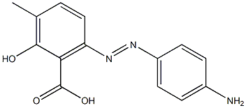 6-(4-Aminophenylazo)-2-hydroxy-3-methylbenzoic acid Structure