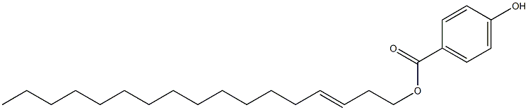 4-Hydroxybenzoic acid 3-heptadecenyl ester,,结构式