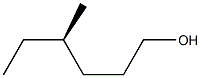 (R)-4-メチル-1-ヘキサノール 化学構造式