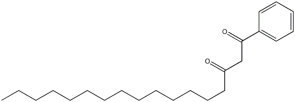 Pentadecanoylbenzoylmethane Structure