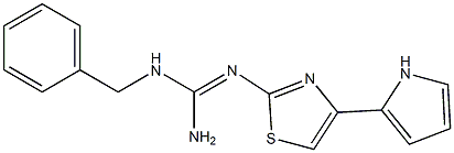 2-[[Amino(benzylamino)methylene]amino]-4-(1H-pyrrol-5-yl)thiazole Structure