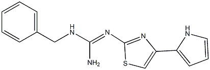 2-[[Amino(benzylamino)methylene]amino]-4-(1H-pyrrol-5-yl)thiazole 结构式