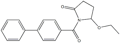 5-Ethoxy-1-[4-phenylbenzoyl]pyrrolidin-2-one Structure