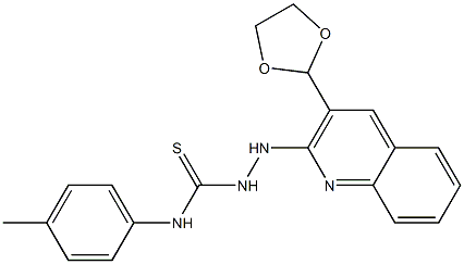 1-[3-(1,3-Dioxolan-2-yl)quinolin-2-yl]-4-(4-methylphenyl)thiosemicarbazide