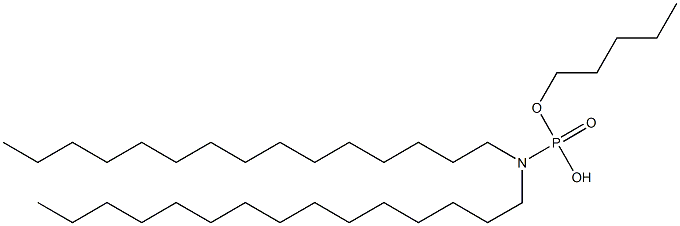 N,N-ジペンタデシルアミドりん酸水素ペンチル 化学構造式