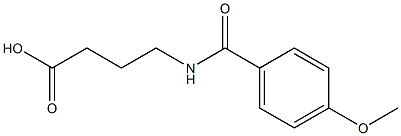 4-(4-Methoxybenzoylamino)butyric acid,,结构式