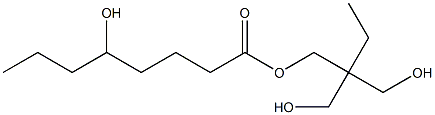 5-ヒドロキシオクタン酸2,2-ビス(ヒドロキシメチル)ブチル 化学構造式