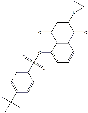 2-(1-Aziridinyl)-5-(4-tert-butylphenylsulfonyloxy)-1,4-naphthoquinone