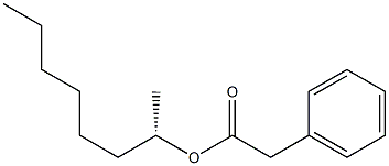 (+)-Phenylacetic acid (S)-1-methylheptyl ester Struktur