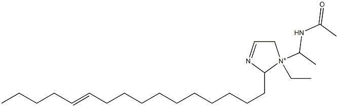 1-[1-(Acetylamino)ethyl]-1-ethyl-2-(11-hexadecenyl)-3-imidazoline-1-ium Structure