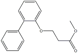 3-(2-フェニルフェノキシ)プロピオン酸メチル 化学構造式