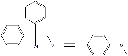 1,1-Diphenyl-2-[[(4-methoxyphenyl)ethynyl]thio]ethanol