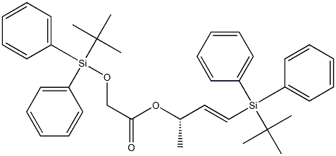 [[Diphenyl(tert-butyl)silyl]oxy]acetic acid (E,S)-1-[diphenyl(tert-butyl)silyl]-1-buten-3-yl ester Struktur