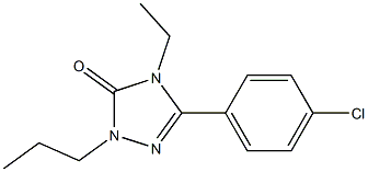 4-Ethyl-2-propyl-5-(4-chlorophenyl)-2H-1,2,4-triazol-3(4H)-one Structure