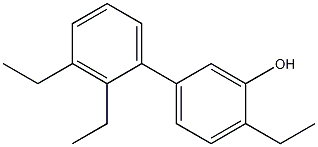 2-Ethyl-5-(2,3-diethylphenyl)phenol Struktur