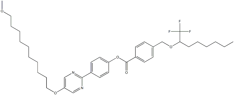  4-[[1-(Trifluoromethyl)heptyl]oxymethyl]benzoic acid 4-[5-(10-methoxydecyloxy)pyrimidin-2-yl]phenyl ester