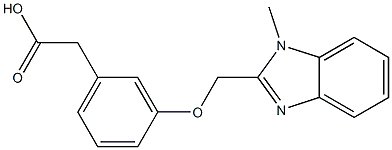 3-(1-Methyl-1H-benzimidazol-2-ylmethoxy)benzeneacetic acid|