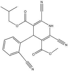 4-(2-Cyanophenyl)-2-cyano-6-cyano-1,4-dihydropyridine-3,5-dicarboxylic acid 3-methyl 5-isobutyl ester|