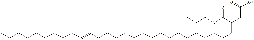3-(17-ヘプタコセニル)こはく酸1-水素4-プロピル 化学構造式