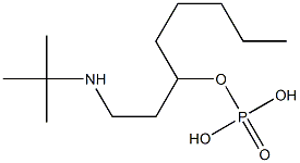 りん酸[2-(tert-ブチルアミノ)エチル]ヘキシル 化学構造式