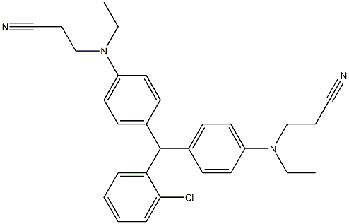 4,4'-(2-Chlorophenylmethylene)bis[N-ethyl-N-(2-cyanoethyl)benzenamine]|